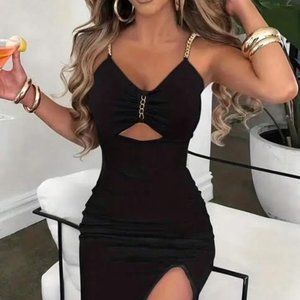 SHEIN Privé Women's High Slit Cami Dress XL (12)